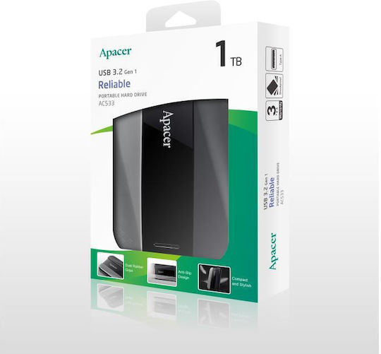 Apacer AC533 Externe Festplatte 1TB 2.5 Zoll Schwarze