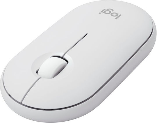 Logitech Pebble M350s Ασύρματο Bluetooth Ποντίκι White
