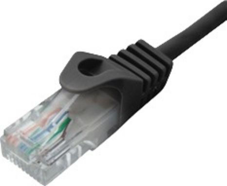 U/UTP Cat.6 Ethernet Network Cable 2m Black 1pcs