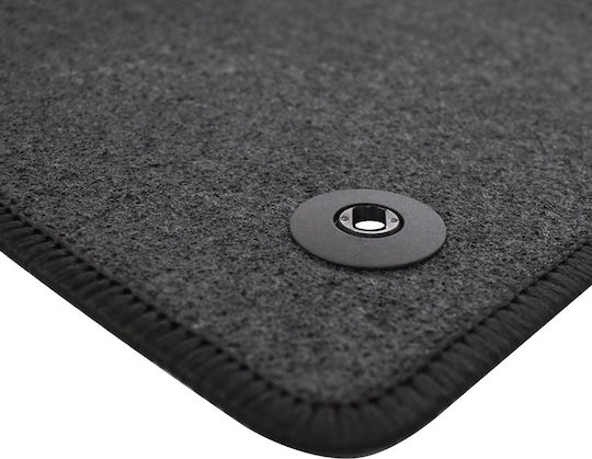 Rigum Set of Front and Rear Mats 4pcs for Hyundai Santa Fe 2018 2021 Black