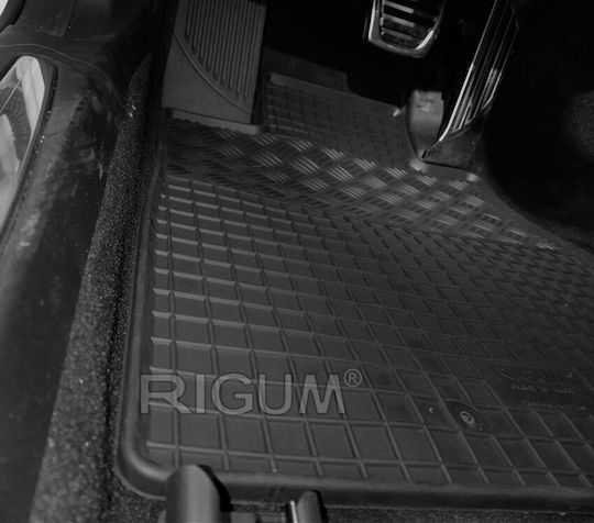 Rigum Set of Front and Rear Mats 4pcs for Opel Astra / Cascada Chevrolet Orlando / Cruze 2009-2015 Black