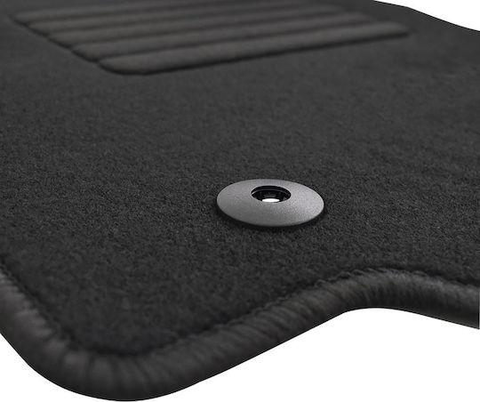 Rigum Set of Front and Rear Mats 4pcs for Alfa Romeo Stelvio 2017+ Black