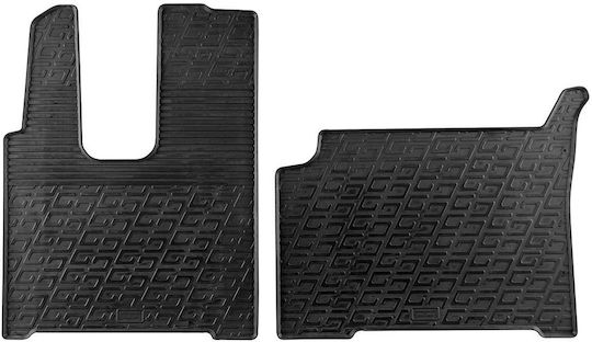 Gledring Set of Front and Rear Mats 2pcs for Mercedes-Benz Actros 2011 Black