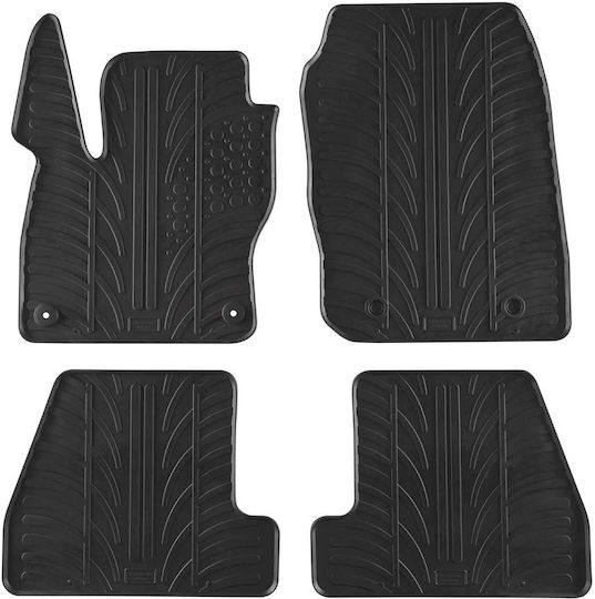 Gledring Σετ Μπροστινά και Πίσω Πατάκια 4τμχ για Ford Focus 2011-2015 Μαύρα