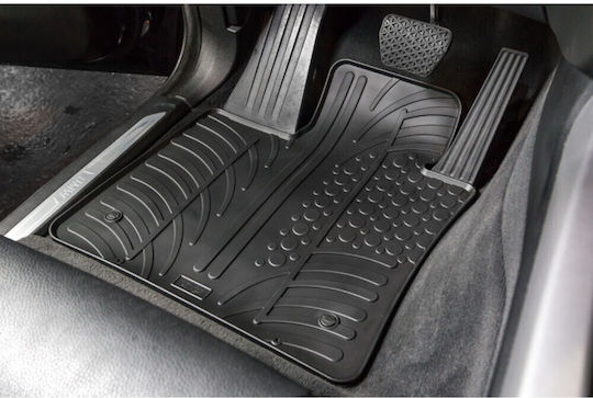 Gledring Set of Front and Rear Mats 2pcs for Mercedes-Benz Actros 2011 Black