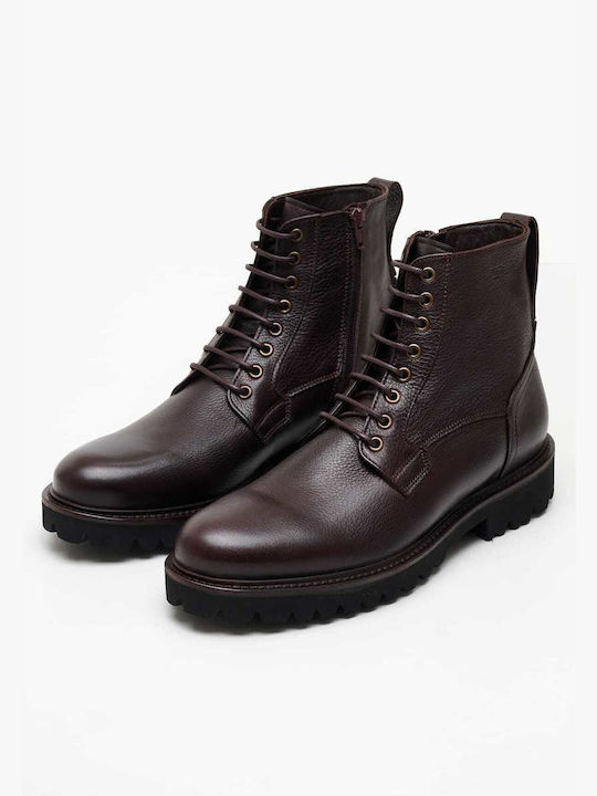 Leather Brown Boots X5114