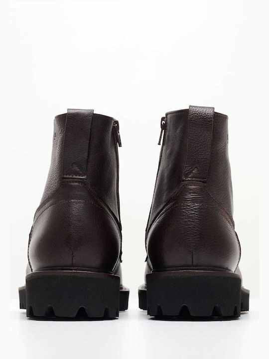 Leather Brown Boots X5114