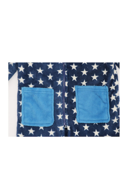 Marvel Comic Books Kinder Bademantel Winterlich Fleece Blau