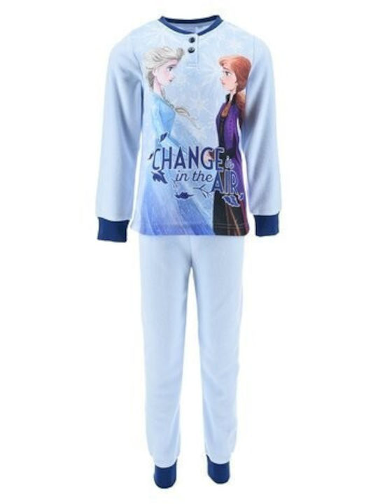 Disney Kids' Pajamas Winter Fleece Light Blue Frozen