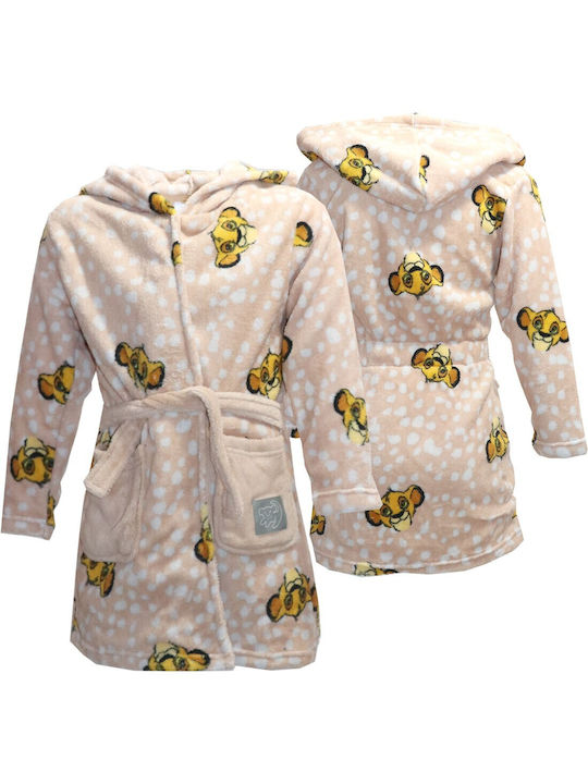 Disney Kids' Robe Winter Fleece Beige
