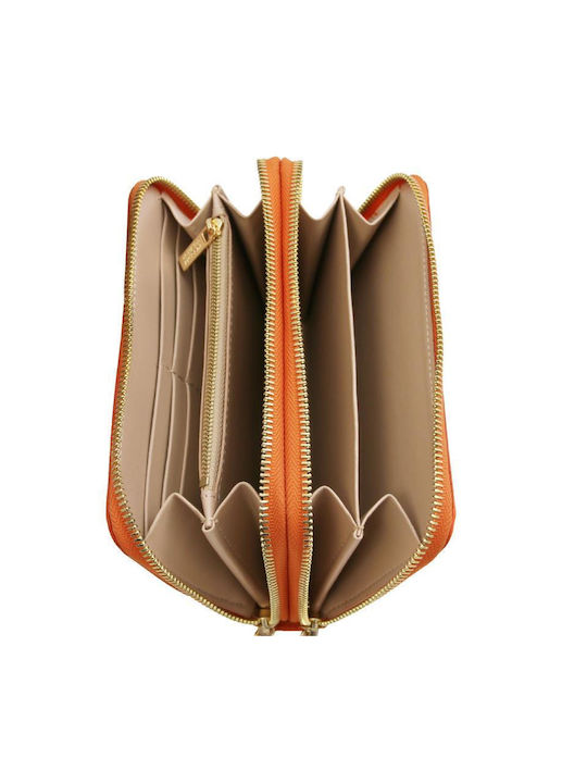 Tuscany Leather Klein Frauen Brieftasche Münzen Orange