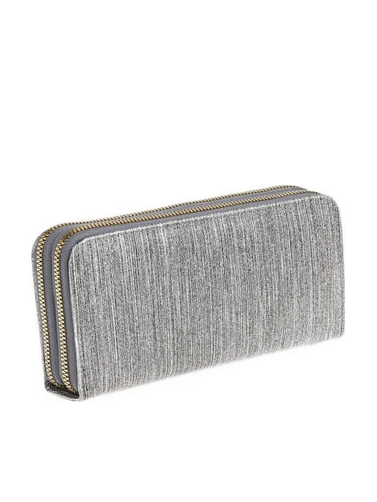 Large Women's Wallet Classic Silver