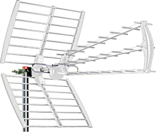 ATC 208 LTE UHF 18dB 03.001.0008 ATC-208 Outdoor TV Antenna (Does not Require Power Supply) White