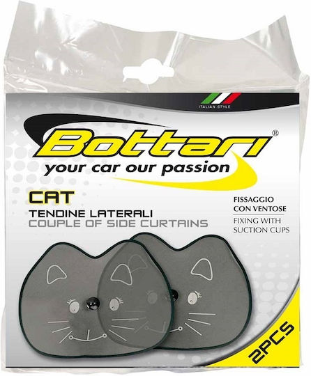 Bottari Auto-Sonnenblenden mit Saugnapf 44x36cm 2Stück Katze