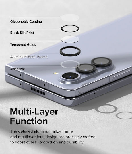 Ringke Προστασία Κάμερας Tempered Glass Μαύρο για το Galaxy Z Fold5