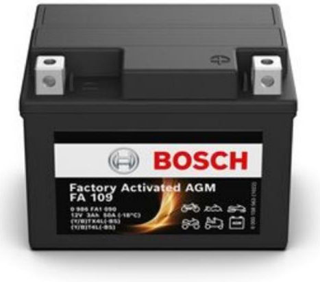 Bosch Μπαταρία Μοτοσυκλέτας YB5L-B 50A με Χωρητικότητα 3Ah