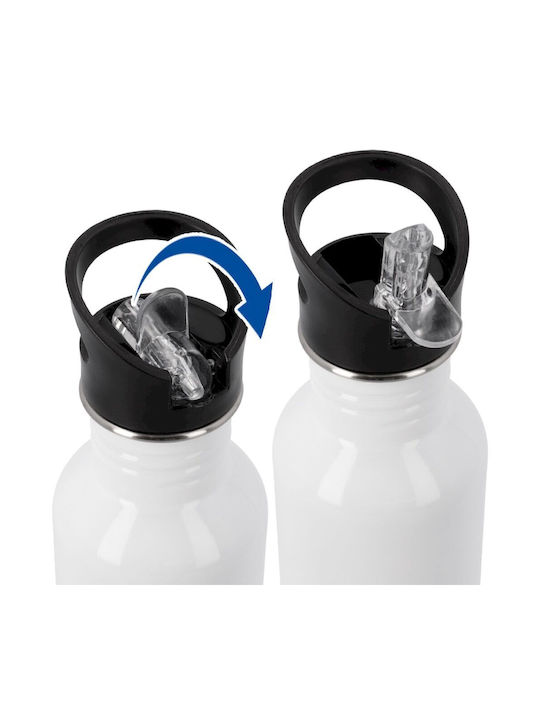 Koupakoupa Sportiv Sticlă de apă Oțel inoxidabil 600ml Alb
