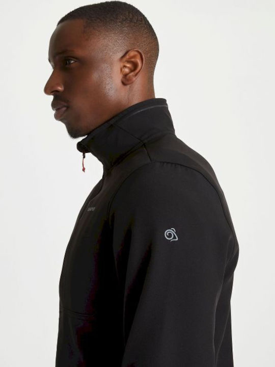 Craghoppers Altis Αντιανεμικό Κυνηγετικό Μπουφάν Softshell Μαύρο