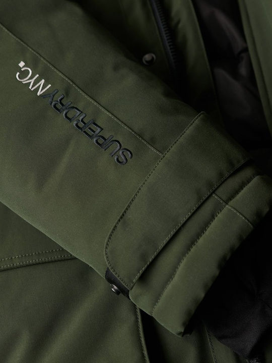 City Winter Jacke Parka Wasserdicht Khaki