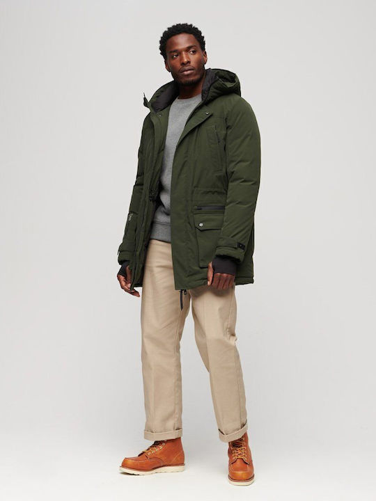 City Winter Jacke Parka Wasserdicht Khaki