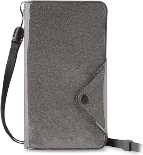 Puro Water Resistant Booklet Wasserdichtes Gehäuse / Buchhülle bis 5" Schwarz WW1BOOKGLITTERBLK