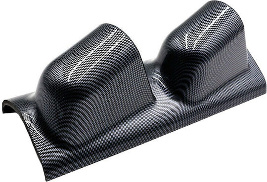 Auto Gs Βάση Οργάνων Κολόνας Αυτοκινήτου Διπλή Carbon