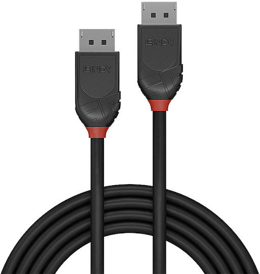 Lindy Cable DisplayPort male - DisplayPort male 3m Μαύρο (36493)