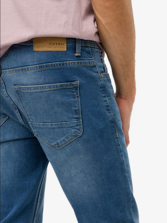 Men's Jeans Pants with Regular Straight Fit Blue