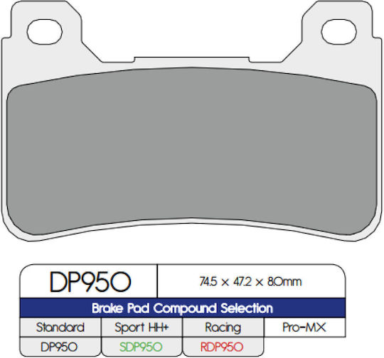 DP Brakes Τακάκια Μοτοσυκλέτας Εμπρός