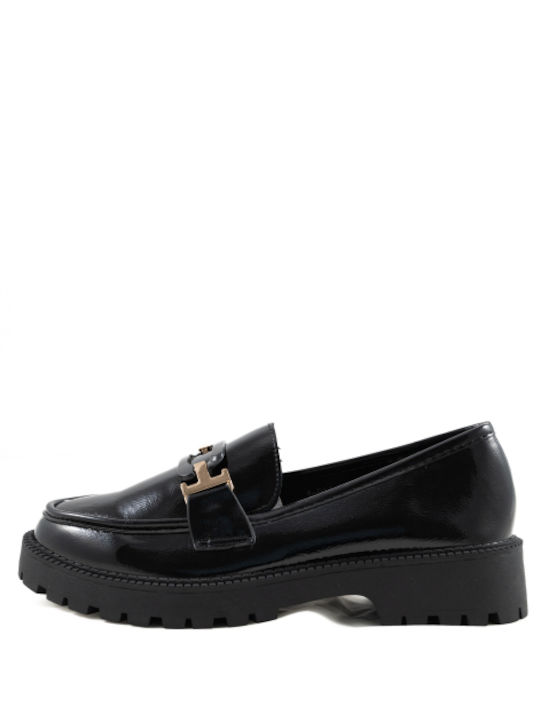 Antrin Damen Loafers in Burgundisch Farbe