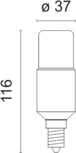 Spot Light LED Bulb 8W for Socket E14 and Shape C37 Warm White 640lm