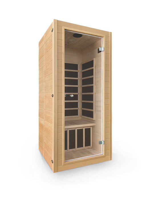 AMILA S-11 Saună Individuală Cuptor / Încălzitor exterior Interior L90xW90xH190cm