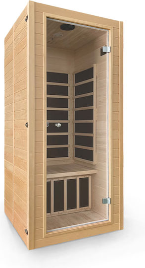 AMILA S-11 Saună Individuală Cuptor / Încălzitor exterior Interior L90xW90xH190cm