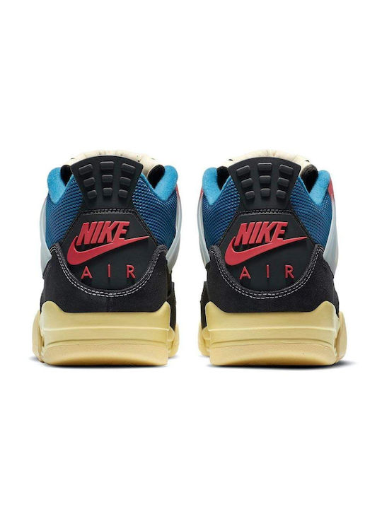 Air  4 Union LA Мъжки Ботуши Off Noir / Brigade Blue / Dark Smoke Grey / Light Fusion Red