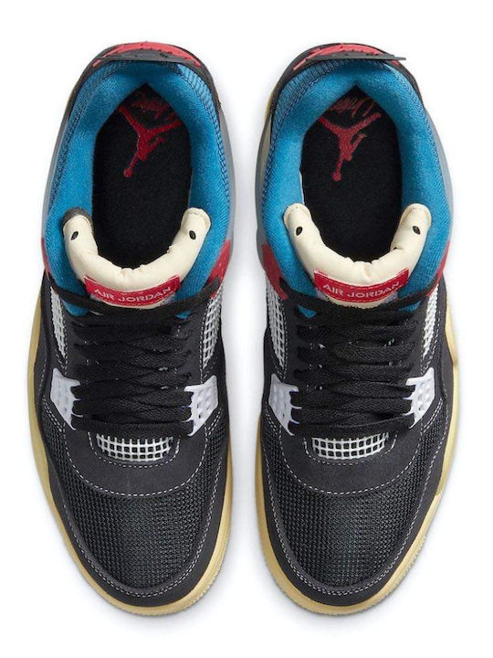 Air  4 Union LA Мъжки Ботуши Off Noir / Brigade Blue / Dark Smoke Grey / Light Fusion Red