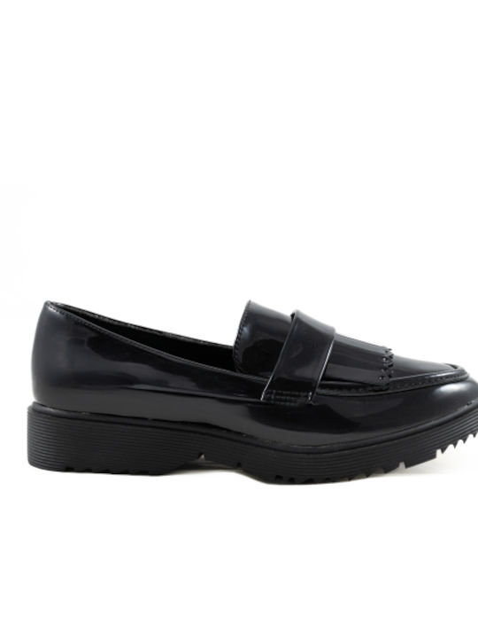 Adam's Shoes Damen Mokassins in Schwarz Farbe