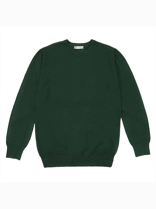 Ustyle Men's Long Sleeve Sweater Green