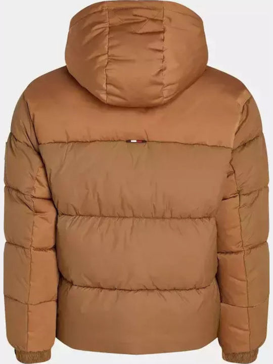 Geacă de iarnă Puffer Tabac