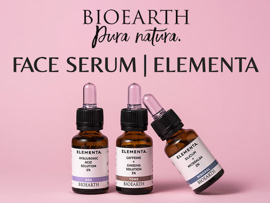 Bioearth Elemental Acid Solution 2% Moisturizing & Anti-aging Serum Face with Hyaluronic Acid for Firming & Revitalization 15ml