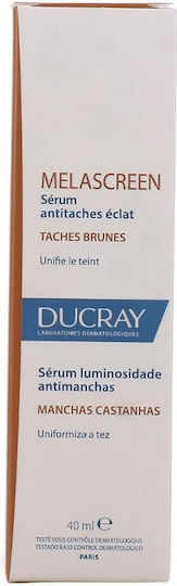 Ducray Melascreen Moisturizing & Anti-aging Serum Face with Niacinamide for Radiance & Dark Spots 40ml