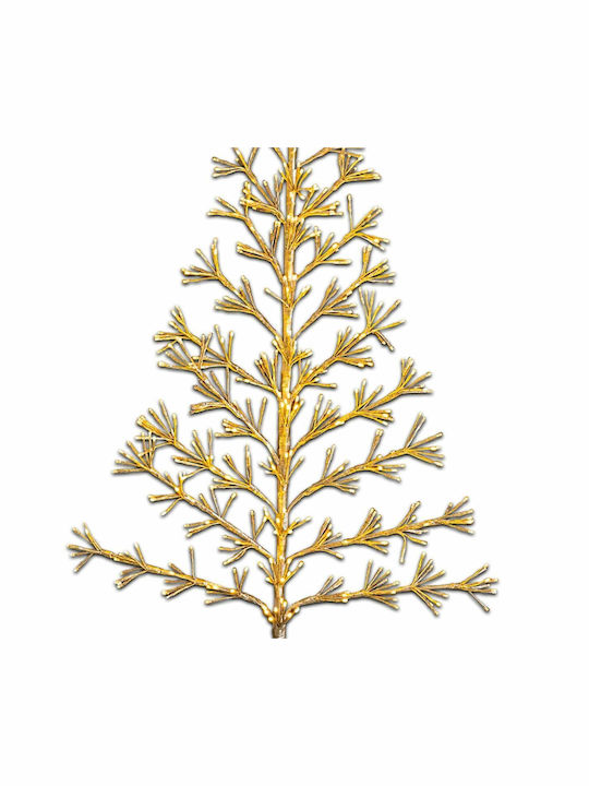 Christmas Gold Tree with Plastic Base and LED Lighting H120pcs