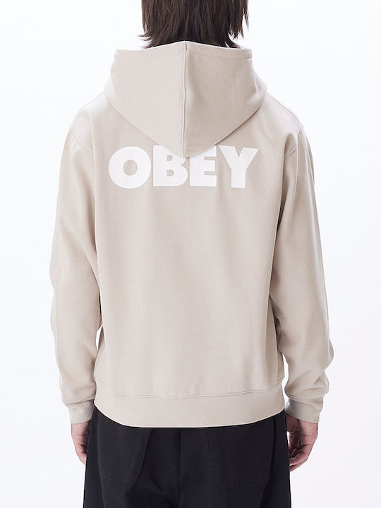 Obey Men's Sweatshirt with Hood Gray