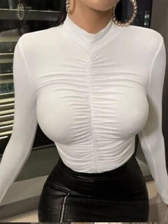 Women's Blouse Long Sleeve White