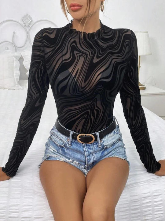 Women's Blouse Long Sleeve Black