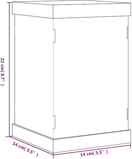vidaXL Σταντ Προβολής Προϊόντων Π14xΒ14xΥ22cm