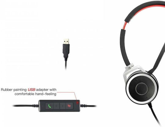 Vbet VTX208 Cască VOIP UC Mono USB-A / 3,5 mm
