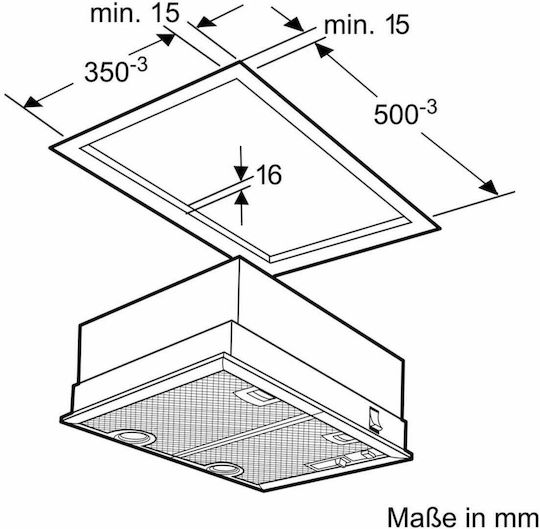 Neff D5655X1 Μηχανισμός Απορρόφησης 53cm Inox