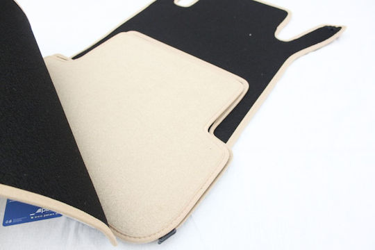 Set of Front and Rear Mats 4pcs 2002-2009 Beige