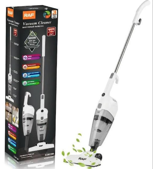 Raf R8673 Electrică Aspirator 2 în 1 Stick & De Mână 600W Albă