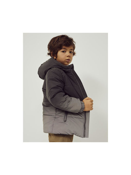 Zippy Kids Casual Jacket with Hood Gray